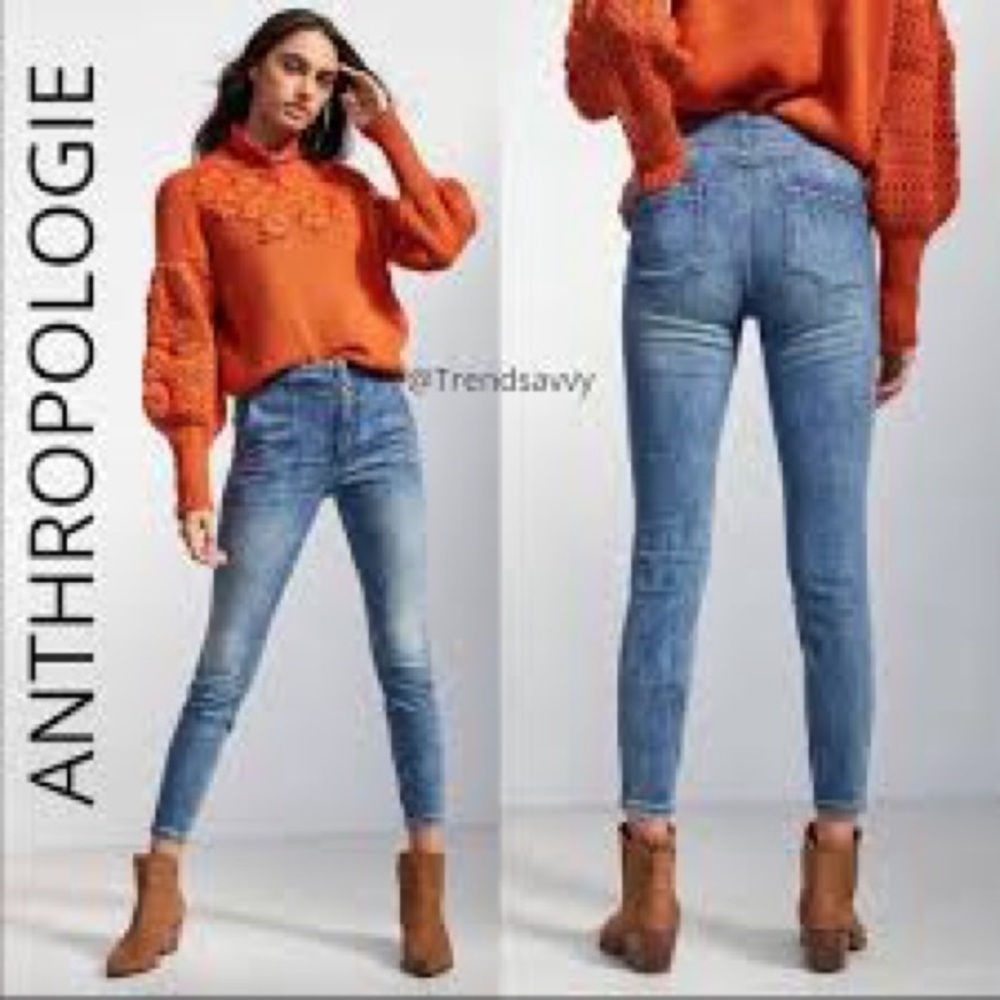 Pilcro Anthropologie Darted High Rise Skinny Jeans Size 26